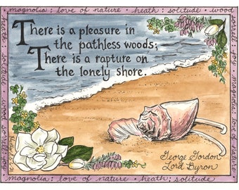 Blooms and Bones: A Rapture in the Lonely Shore print or notecard