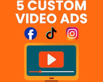 5 Custom Video Ads,Professional Product Videos from Your Photos,Social Media Video, Creative Video Ad, YouTube Short,Business Advertising