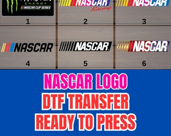 Nascar Logo Dtf Transfers | Nascar Ready to Press | Nascar Dtf Printing | Direct to Film | Nascar Logo Heat Press | Nascar Racing Dtf