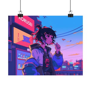 Retro Anime City-Pop Poster • Japanese Aesthetic Wall Art | Korusei