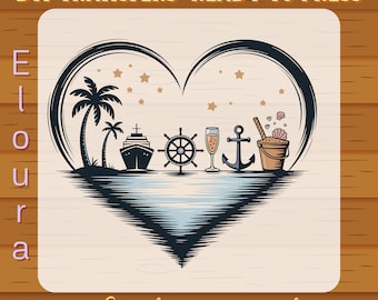 Cruise Squad DTF Transfer: Ready To Press, Family Cruise Design, Tropical Cruising