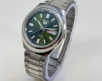 Custom Seiko 5 6309 Japanese Automatic Movement Day Date Vintage