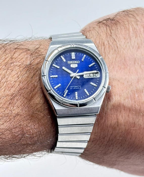 Vintage Seiko 5 - 7S26-01N0 Automatic Men's Wristwatch Japanese