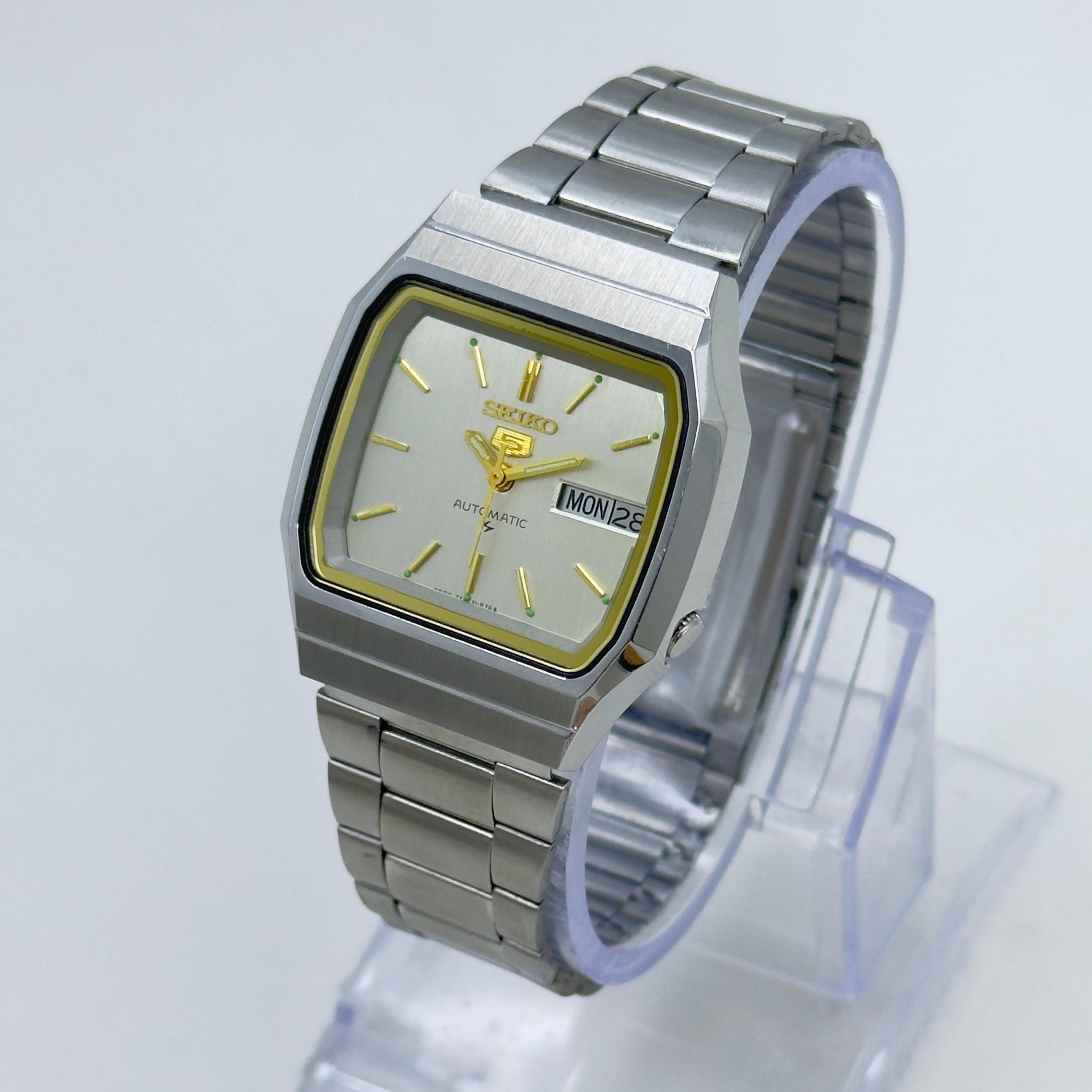SEIKO 5　レア チェッカーフラッグ文字盤 自動巻き 7009 Seiko 5 7009 - Etsy 日本