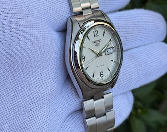 Vintage Seiko 5 7S26-0060 Automatic Men's Watch Day Date Japan - Etsy