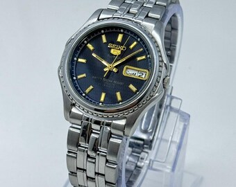 Seiko 5 Superior 7S36-0210 Automatic Men's Wristwatch Vintage Japanese