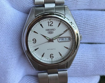 Vintage Seiko 5 7S26-0060 Automatic Men's Watch Day Date Japan