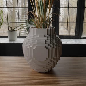 Modern 3D Printable Vase: Sleek Home Decor (STL Digital Download)