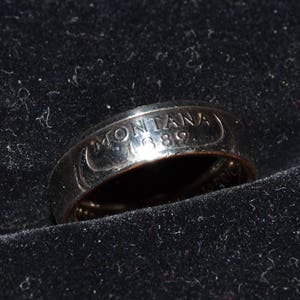 Montana State Quarter Coin Ring