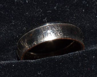 Utah State Quarter Coin Ring