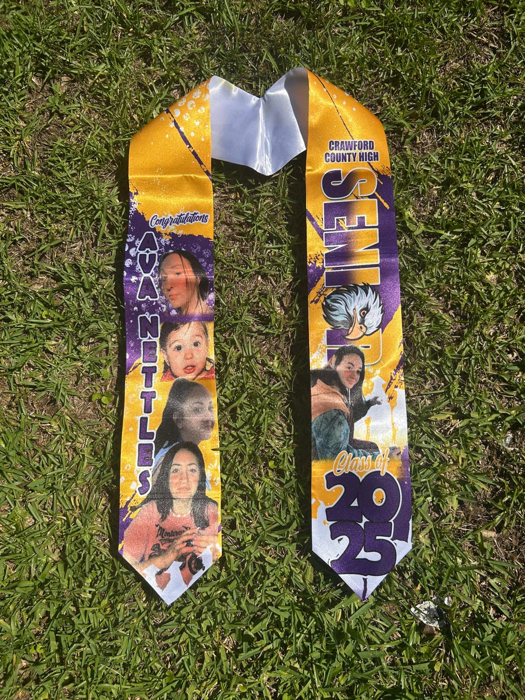 Graduation Stole/sash, Custom Graduation Item, Personalized Grad Item ...