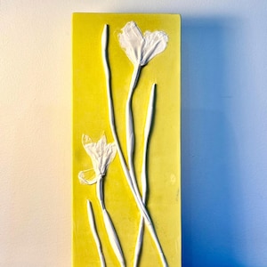 African Iris (Fortnight Lily) in White and Yellow Wedgwood