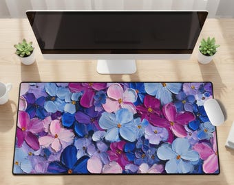 Prices Vary - Desk Mats & Mouse Pad - Beautiful Flowers, Floral, 3D Illusion Art - Desk Pad, Playmat, Extra Large Mousepad, Small Mouse Pad
