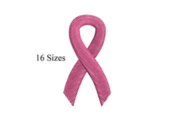 Cancer Awareness Ribbon Embroidery design, Cancer Ribbon design, Awareness Ribbon Mini Embroidery, Ribbon embroidery design, 16 sizes