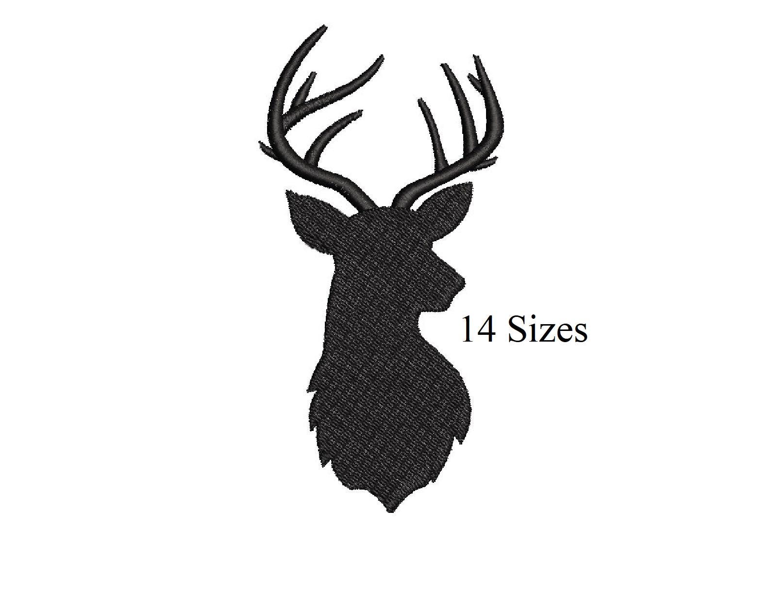 Stencil Testa Di Cervo, Foglio Plastica 8.5x11 Pollici, Tema Fauna Selvatica, Nuovo USA
