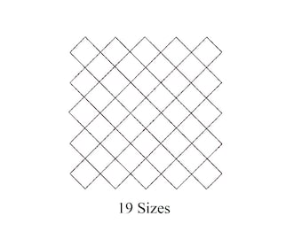 Quilt Block, Embroidery design, Quilting Block, Diamond quilt block embroidery, Square quilt block, machine embroidery, 19 Sizes