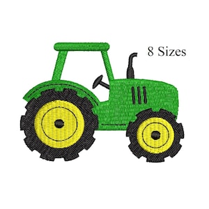 Download bestand borduurwerk tractorboerderij, machineborduurwerk tractorontwerp, kinderborduurwerk, 8 maten