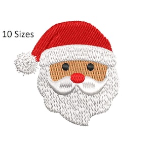 Mini Santa embroidery design, Santa Clause machine embroidery design, 10 Sizes