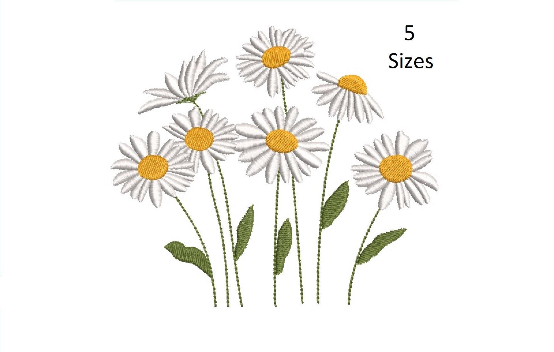 39 Pièces Fleur de Marguerite Papillon Brodé Patch Thermocollant