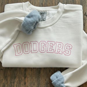 Embroidered Sweatshirt: LA Baseball Fan Sweatshirt
