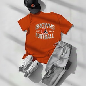 T-shirt Cleveland Browns – T-shirt de football rétro vintage pour hommes et femmes fans