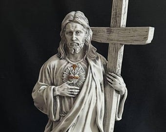 Jesus Christ sculpture/ Marble Jesus/ Statue of Our Lord/ Catholic Faith/ Handmade Jesus/ Jesus/ Blessed Jesus/ Religious gift/ Golgotha