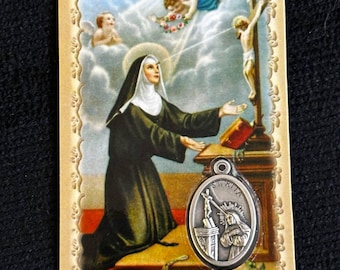 Saint Rita of Cascia/Saint Rita medal/unique gift/medal blessed in Cascia