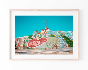 God Is Love, Salvation Mountain, California Desert, Wall Art, Palm Springs Prints, California Photography, Desert Photography,