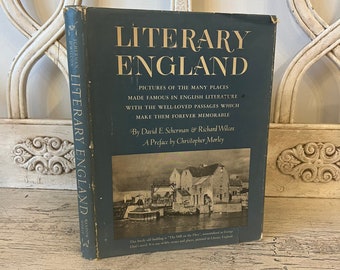 Vintage England Book -  Literary England, 1944 - Photos from Places in Literature