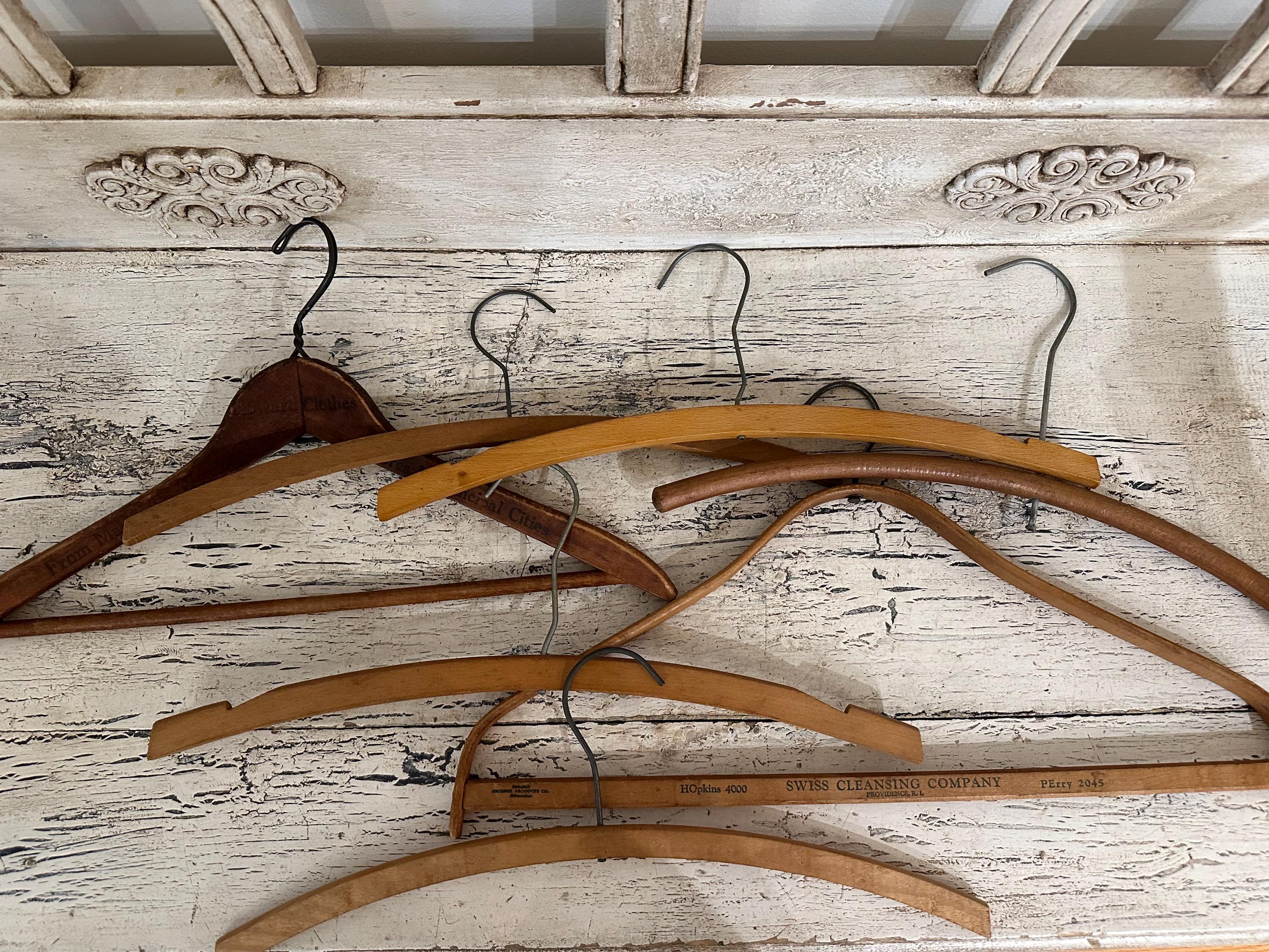 Old Wooden Hangers - Etsy