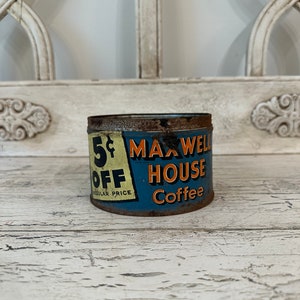 Vintage Maxwell House Coffee Tin - Etsy