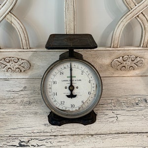 Vintage Kitchen Scale - Rusty, Black Scale