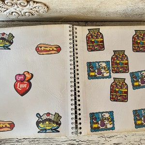 Vintage 80s Sticker Book with Stickers