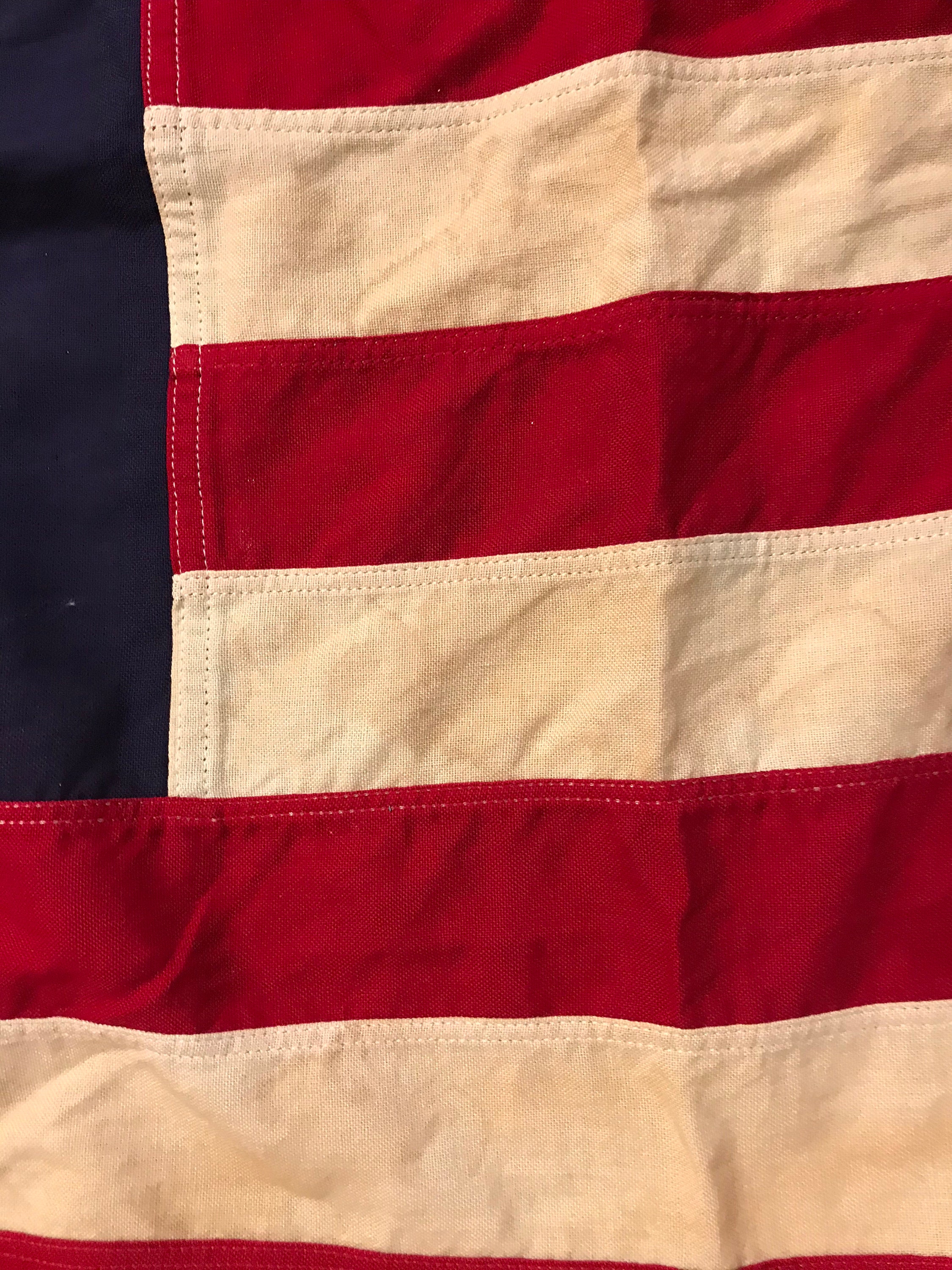 Vintage Bicentennial American Flag - 1976 - Lightly