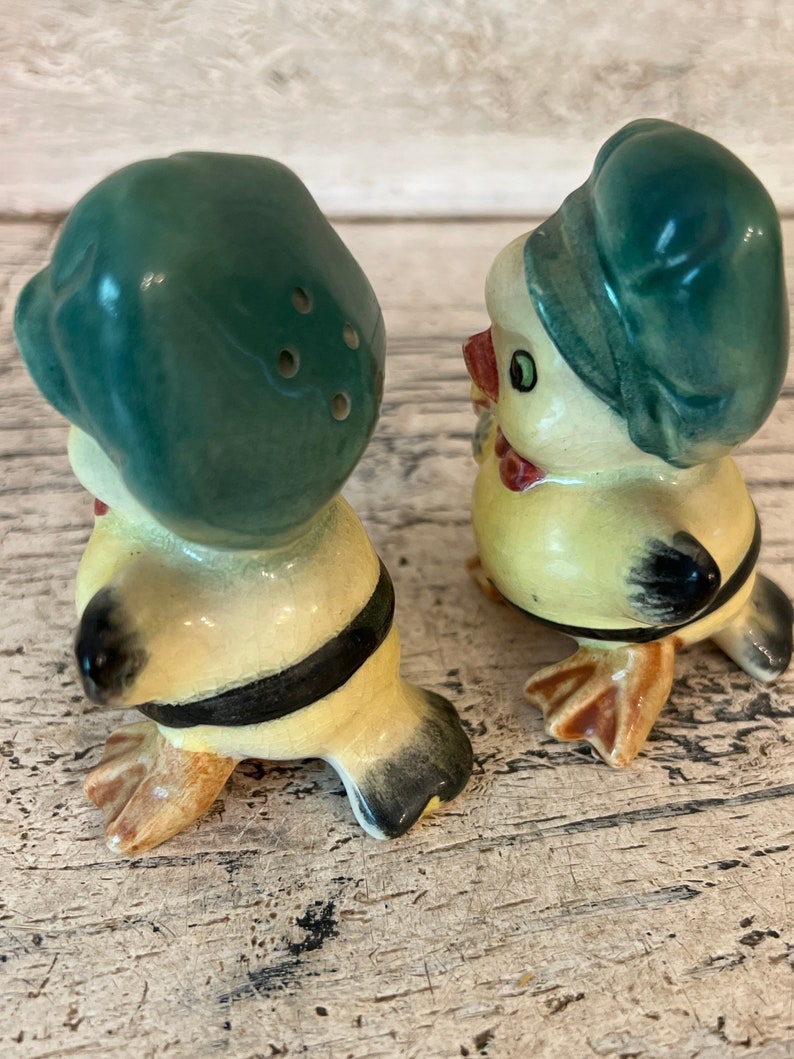Vintage Duck Salt and Pepper Shakers 1960s Kitschy Shaker Etsy