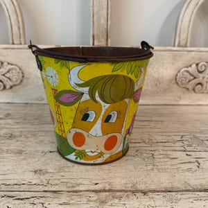 Tin Litho Sand Pails - Etsy