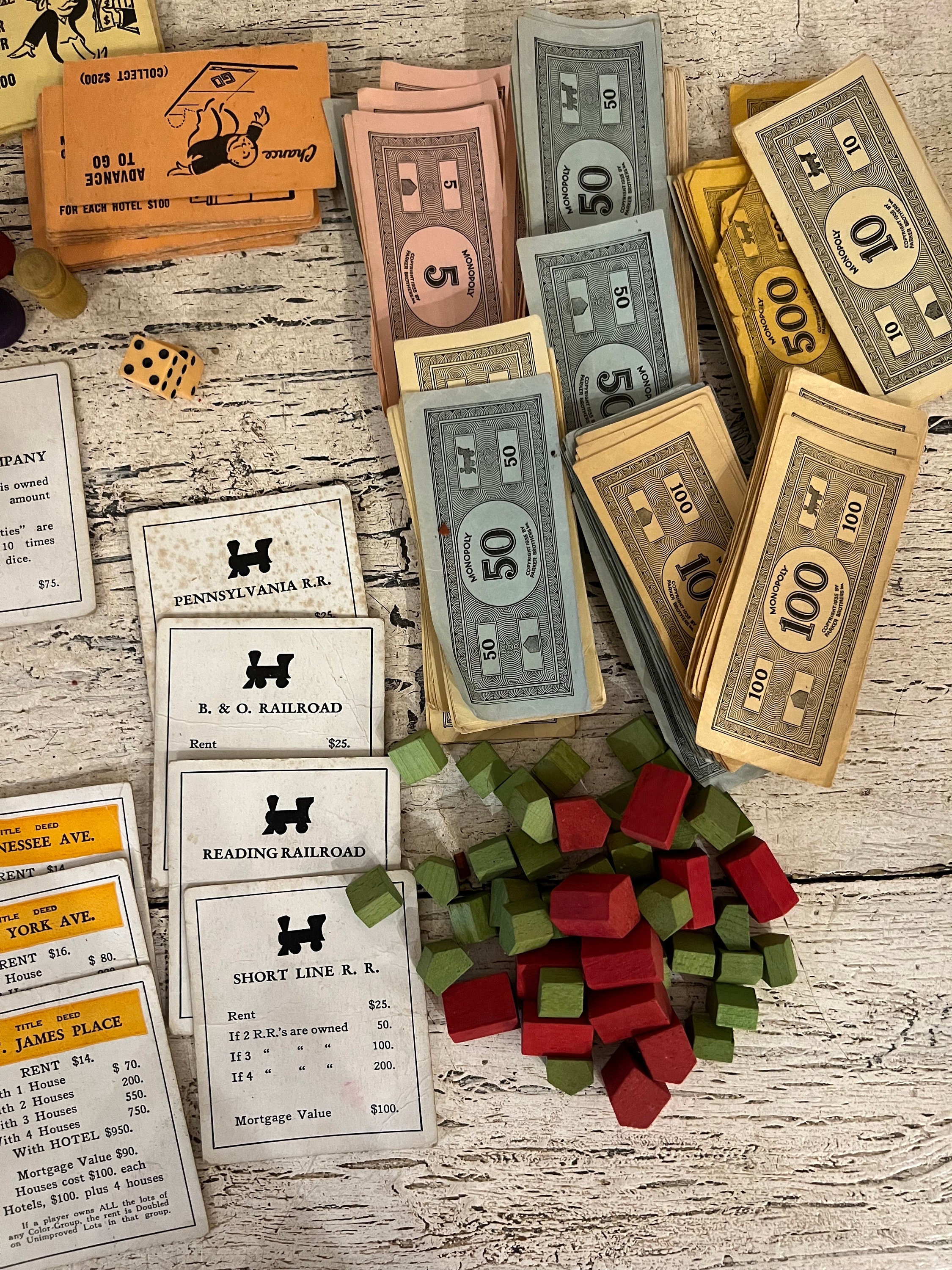 【ほぼ未使用】ヴィンテージモノポリー　木製ボードゲーム Vintage 1978 Monopoly Board Game, Very Good Used Condition
