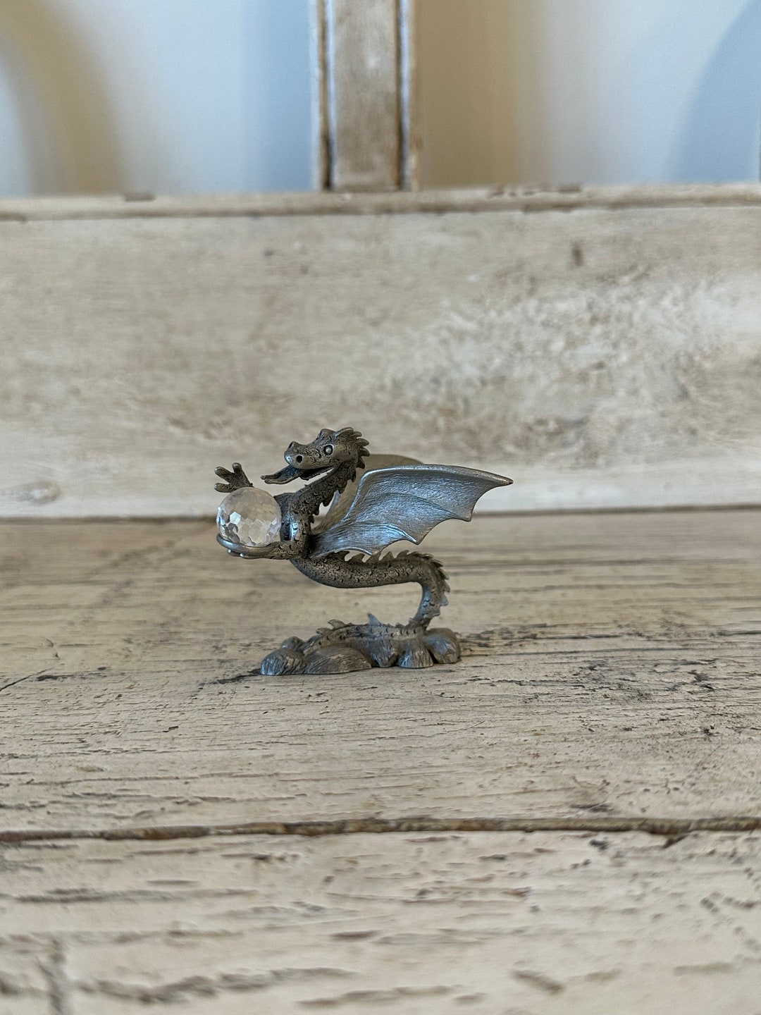 Vintage Pewter Dragon Spoontiques 1984 - Etsy