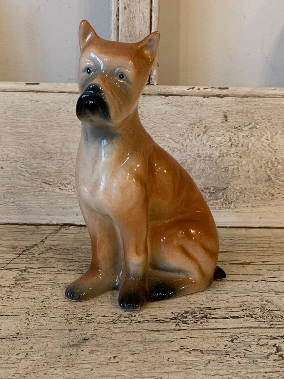 Vintage Ceramic Dog Statues