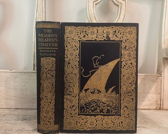 The Complete Poetical Works of Geoffrey Chaucer - 1912 - Pretty Illustrations - Distressed and Tattered
