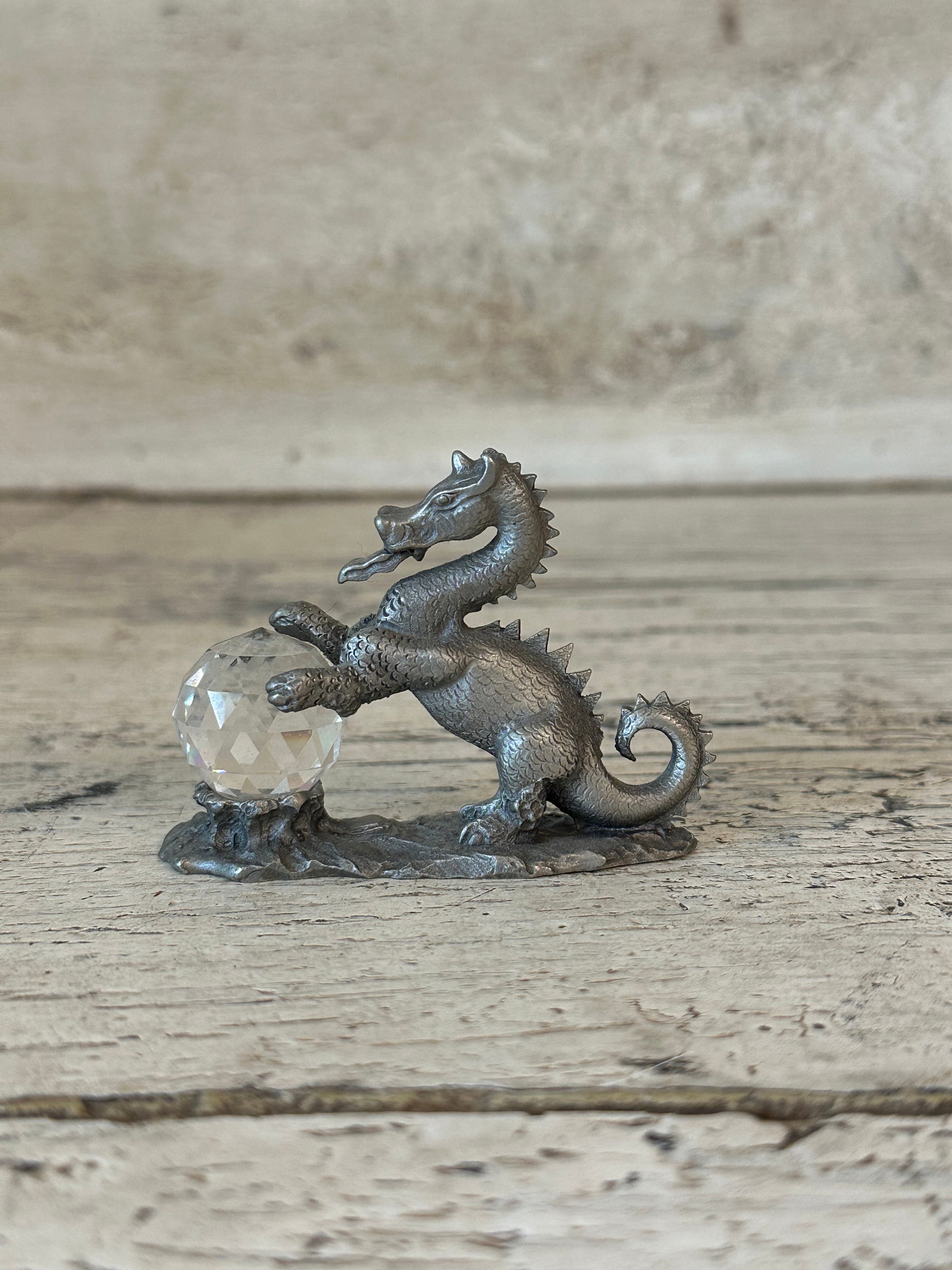 Vintage Pewter Dragon - Spoontiques - 1984 - Etsy