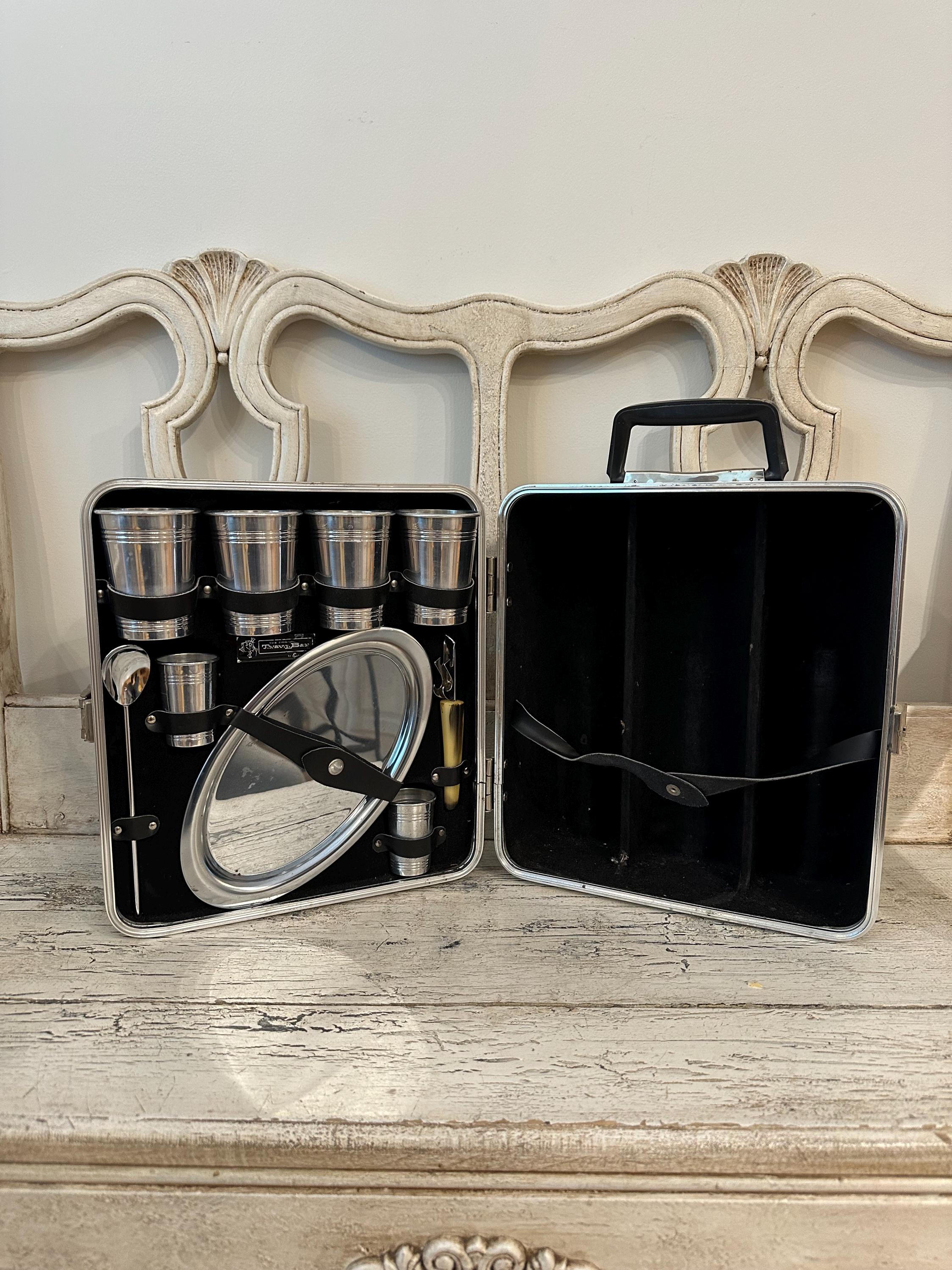 Vintage Travel Bar Set - Etsy