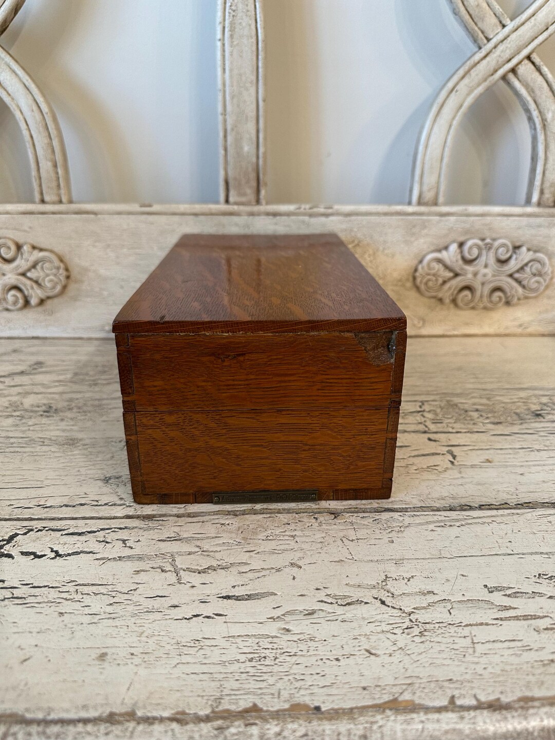 Vintage Wooden Card Catalog File Box "library Bureau Sole Makers