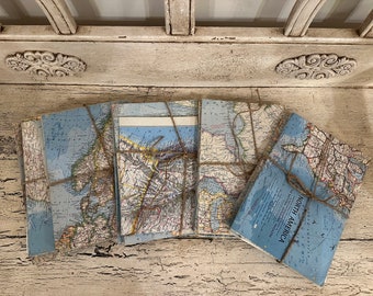 One (1) Bundle of 12 Vintage National Graphic Maps from the 1970&#39;s - Great for Crafts or Decor