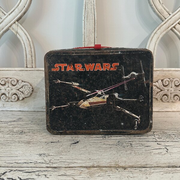 Vintage Metal Lunch Box - Star Wars - 1977 - Rusty, No Thermos