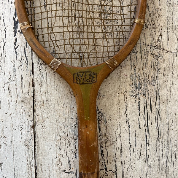 Antique Wooden Tennis Racket - Beautiful, 1920s Wright & Ditson Racket