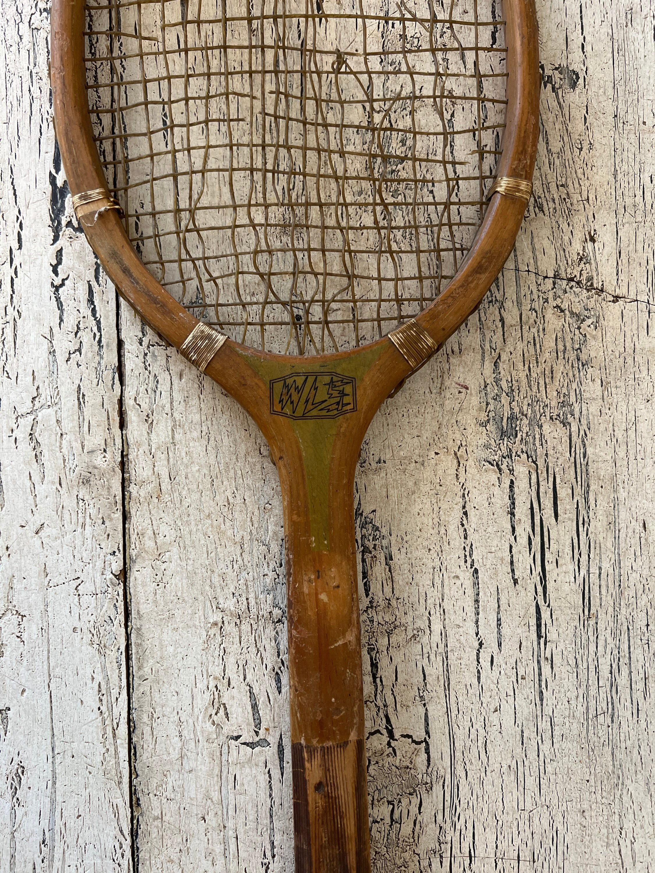 VINTAGE WRIGHT & DITSON PARK WOODEN TENNIS RACQUET