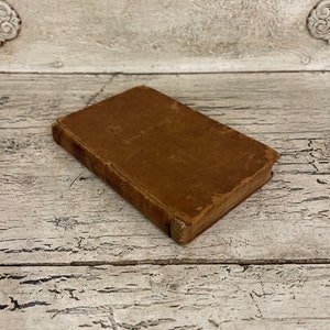 Livre de poésie ancienne : la tâche - William Cowper - 1791 - beau livre de poésie en cuir - délicat, effet vieilli - livre de poésie du XVIIIe siècle