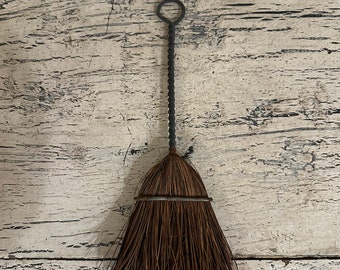 Antique Bristle Broom -  Rustic Household, Woodworking or Craft Brush