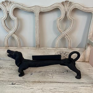 Vintage Cast Iron Boot Scraper - Dachshund - Heavy, Solid - 1970&#39;s or 80&#39;s